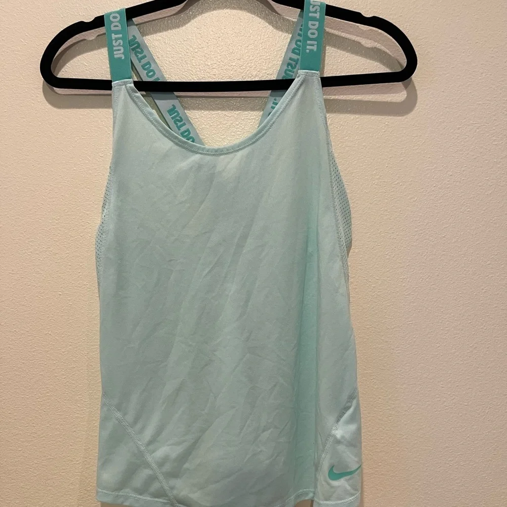 Nike Teal Fitted Tank Top